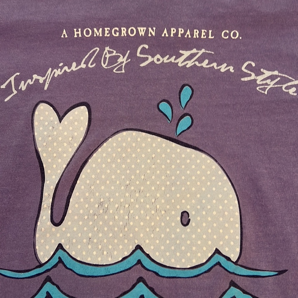 Girl’s Southern Fried CottonT-Shirt. Purple. Size S. - Picture 8 of 9